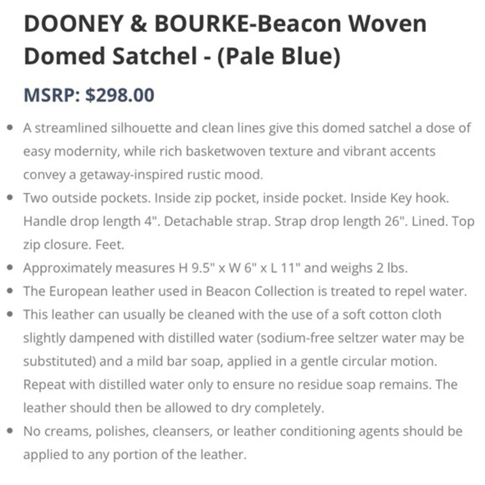 Dooney & Bourke Beacon Woven Pink and Tan Satchel - Picture 13 of 13